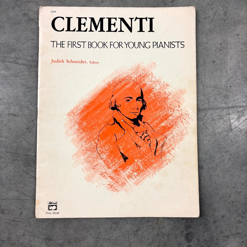 Clementi First Book for Young Pianists Alfred Music Judith Schneider Piano Book
